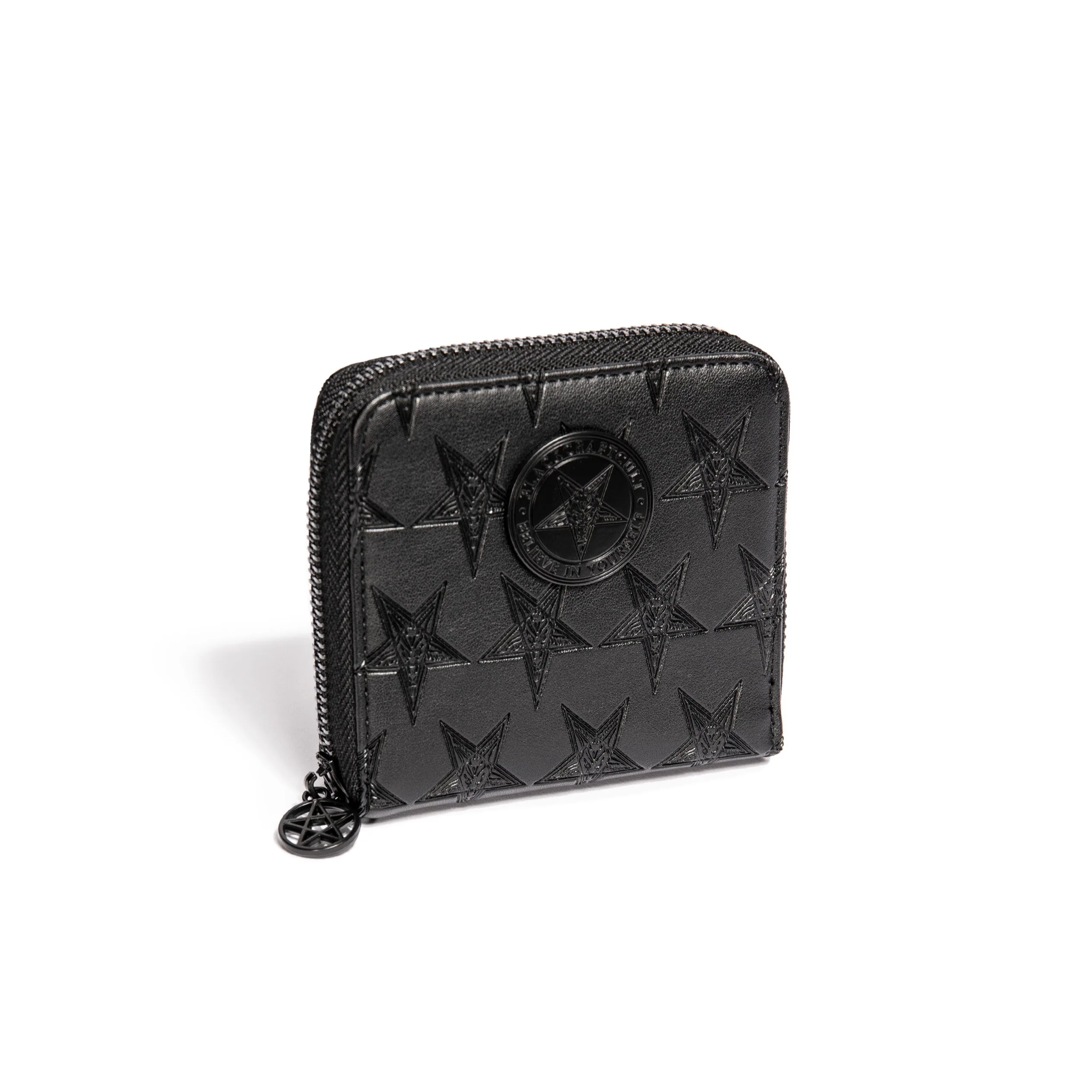 Baphomet Embossed Small Zip Wallet - Image 2