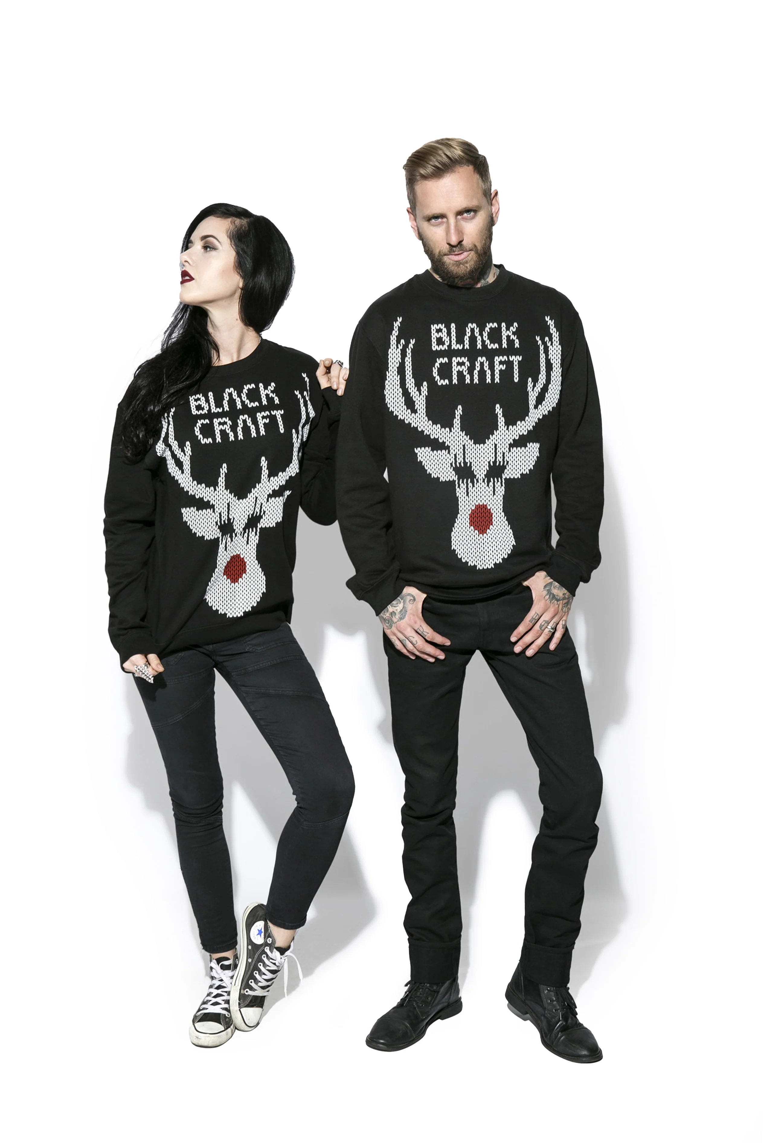 Black Metal Rudolph Sweatshirt - Image 3
