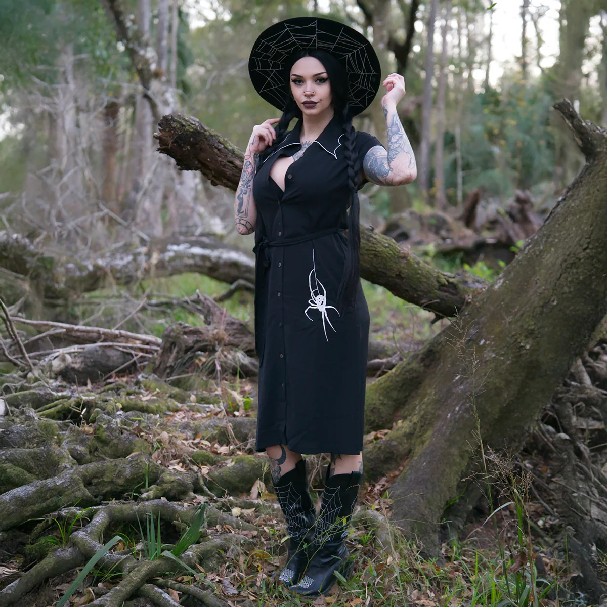 Creatures Shirt Dress - Image 5