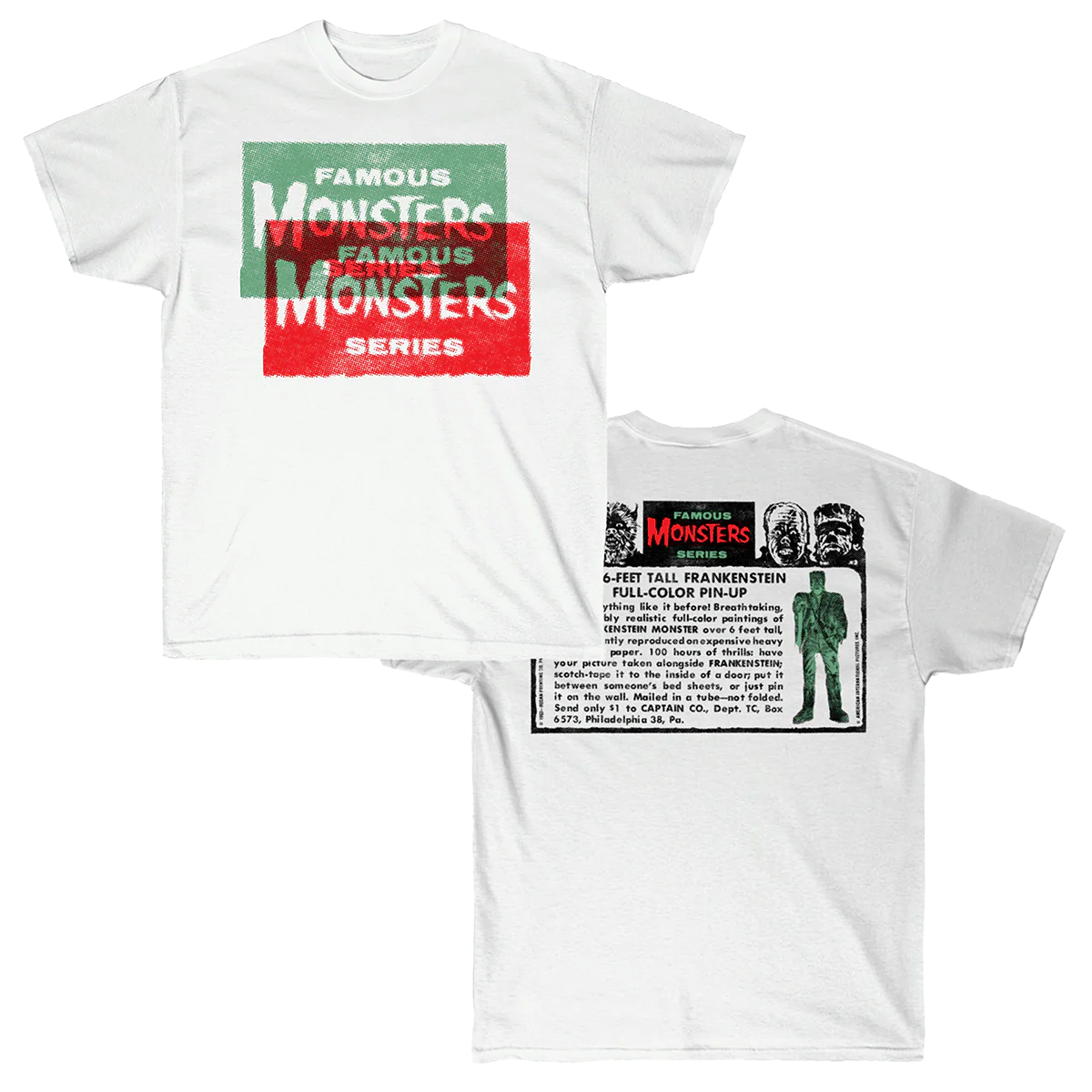 Frankenstein Pin Up T-Shirt - Image 5