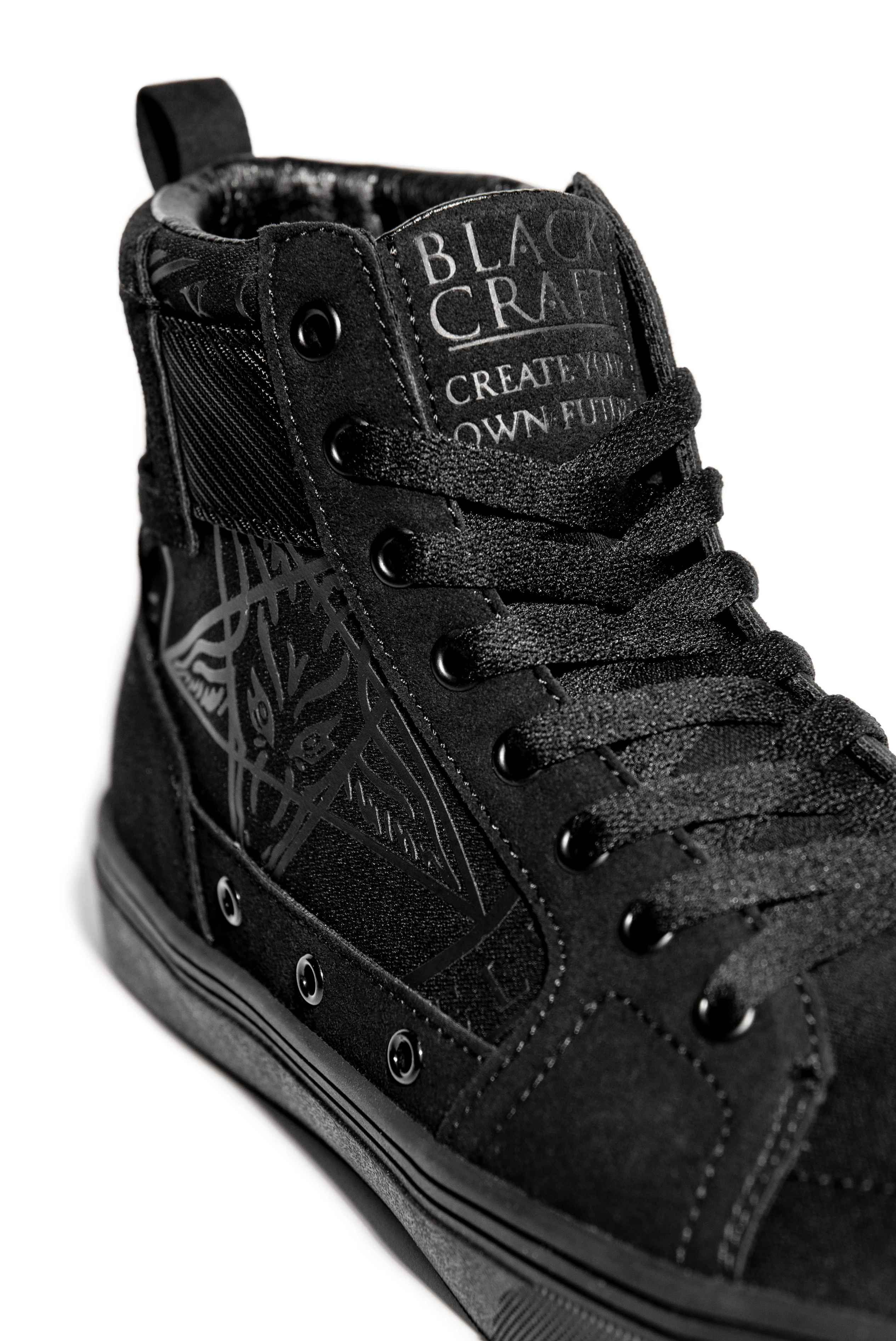Normandy Black On Black High Top Sneaker - Image 4