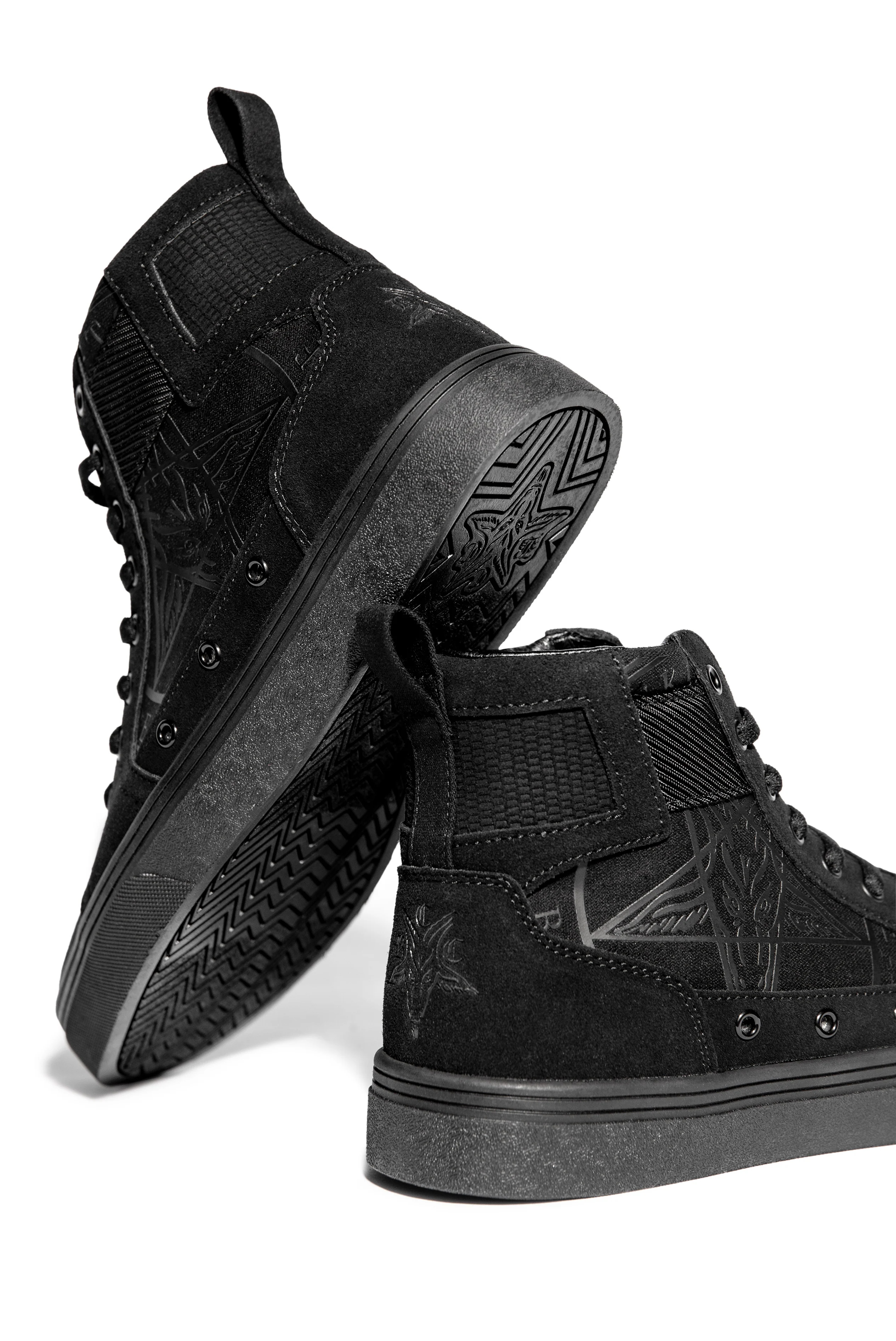 Normandy Black On Black High Top Sneaker - Image 5
