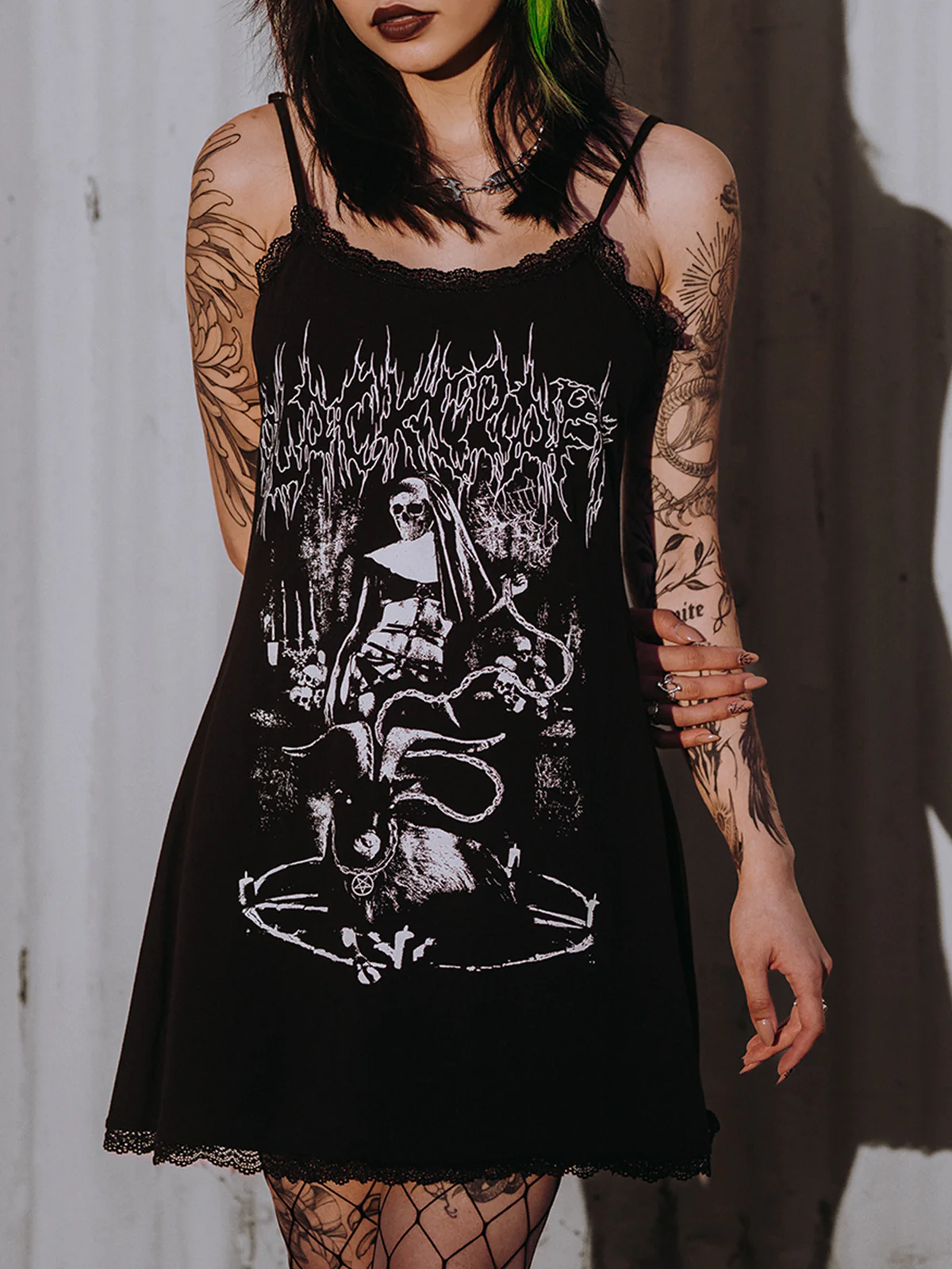 Nun Ya Business Lace-Trimmed Mini Dress - Image 3
