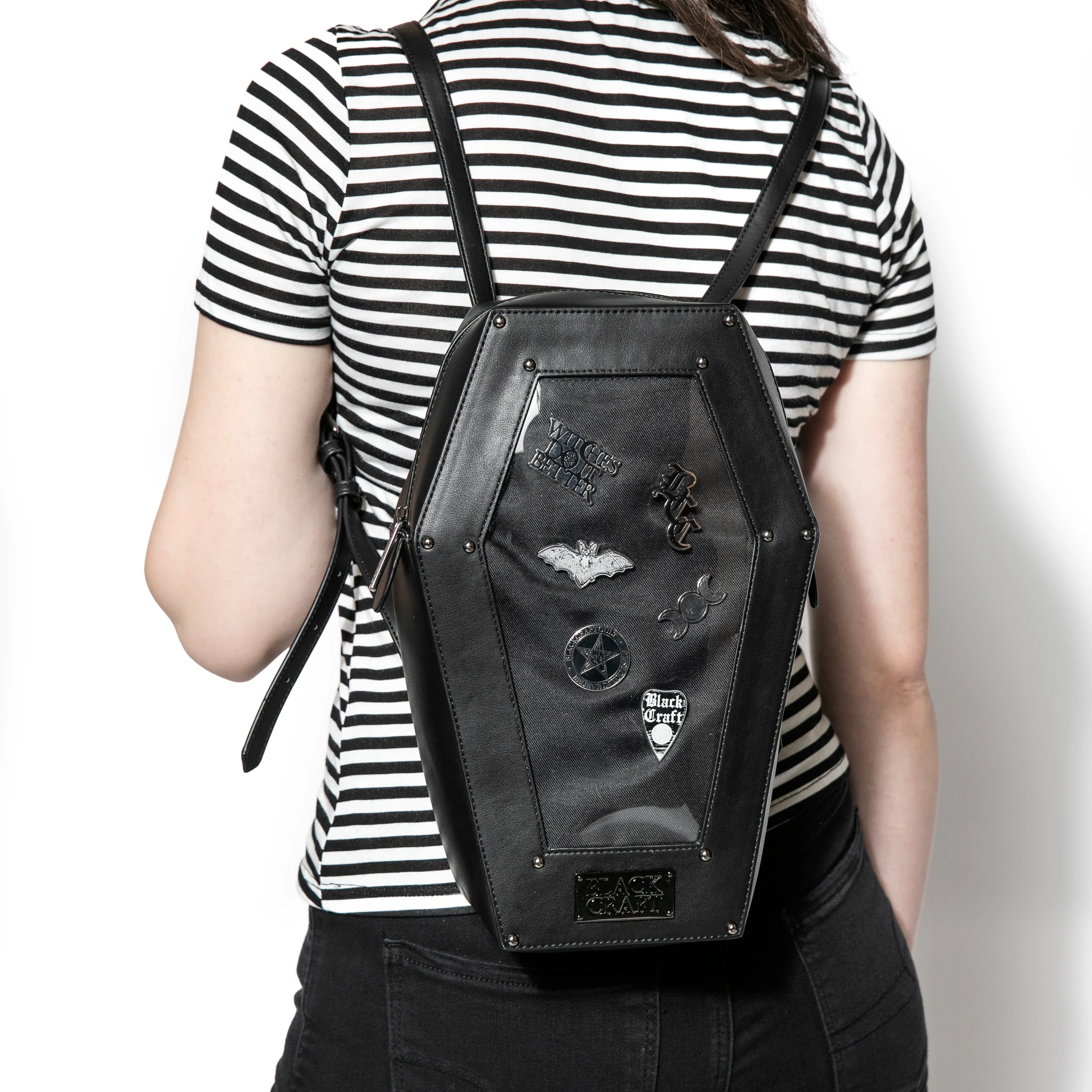 Pin Collector Coffin Backpack - Image 8