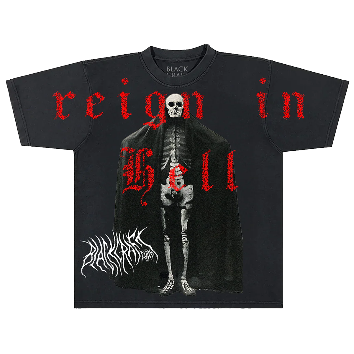 Reign In Hell Skeleton Boxy Tee