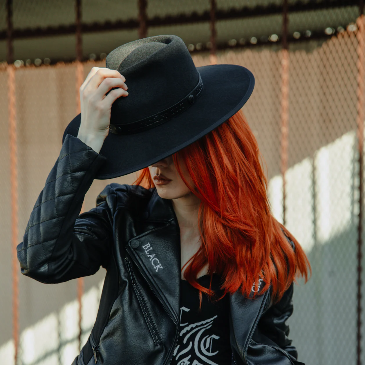 Staple Logo Wide Brim Fedora - Image 4