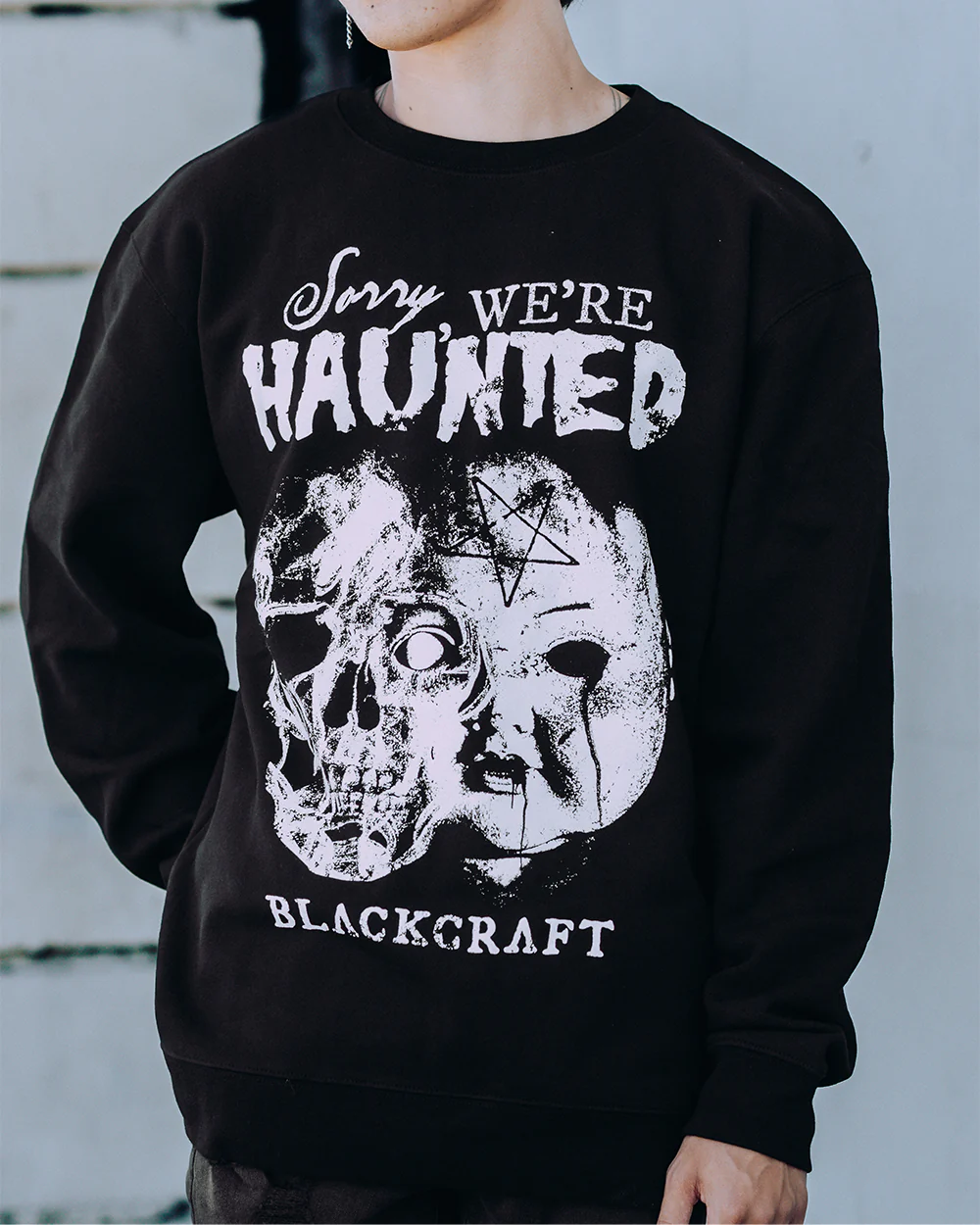 We're Haunted Crewneck Sweatshirt - Image 3