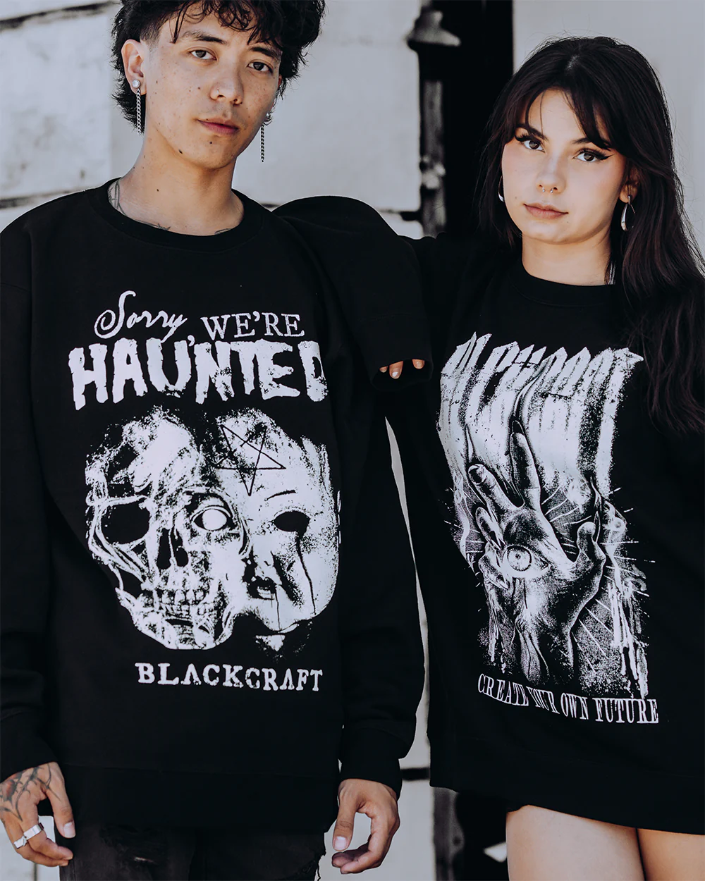 We're Haunted Crewneck Sweatshirt - Image 4